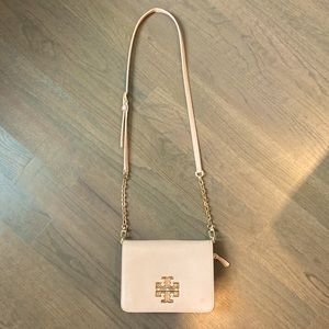 Tory Burch Leather Crossbody Bag with Gold Hardware